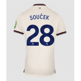 Pánské fotbalový oblečení West Ham United Tomas Soucek #28 Venkovní košile 2025-26 Krátkým Rukávem
